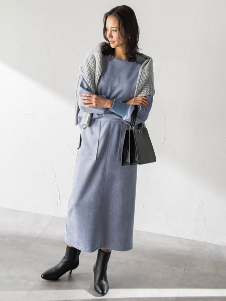 【WEB限定】フェイクスエードプルオーバー≪セットアップ対応/洗える≫