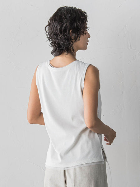 【大きいサイズ】ラメテレコタンクトップ