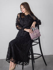 スパンコールテープチュールスカート