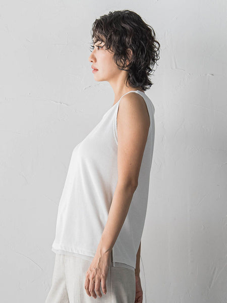 【大きいサイズ】ラメテレコタンクトップ