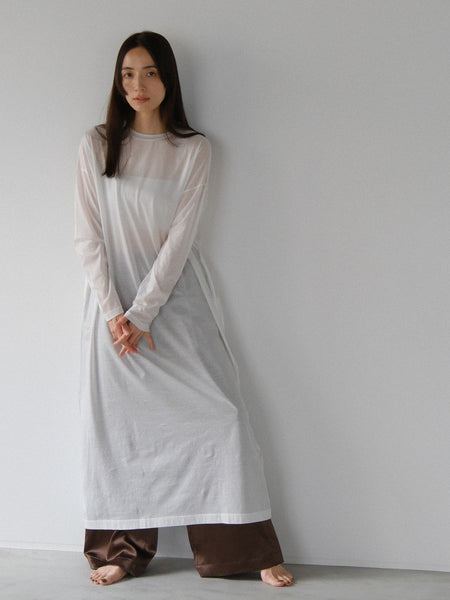 sheer long dress【日本製】