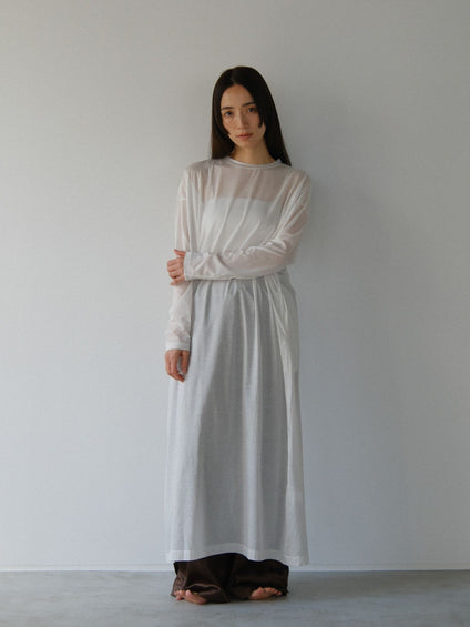 sheer long dress【日本製】