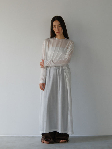 sheer long dress【日本製】