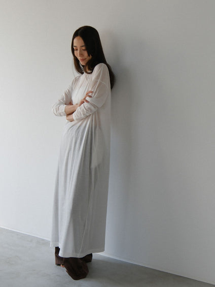 sheer long dress【日本製】