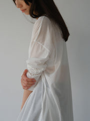 sheer long dress【日本製】