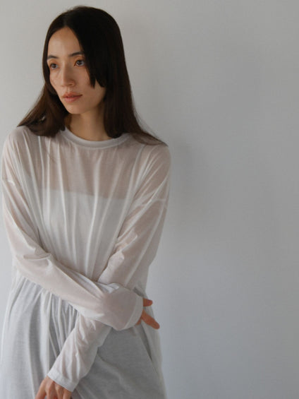 sheer long dress【日本製】