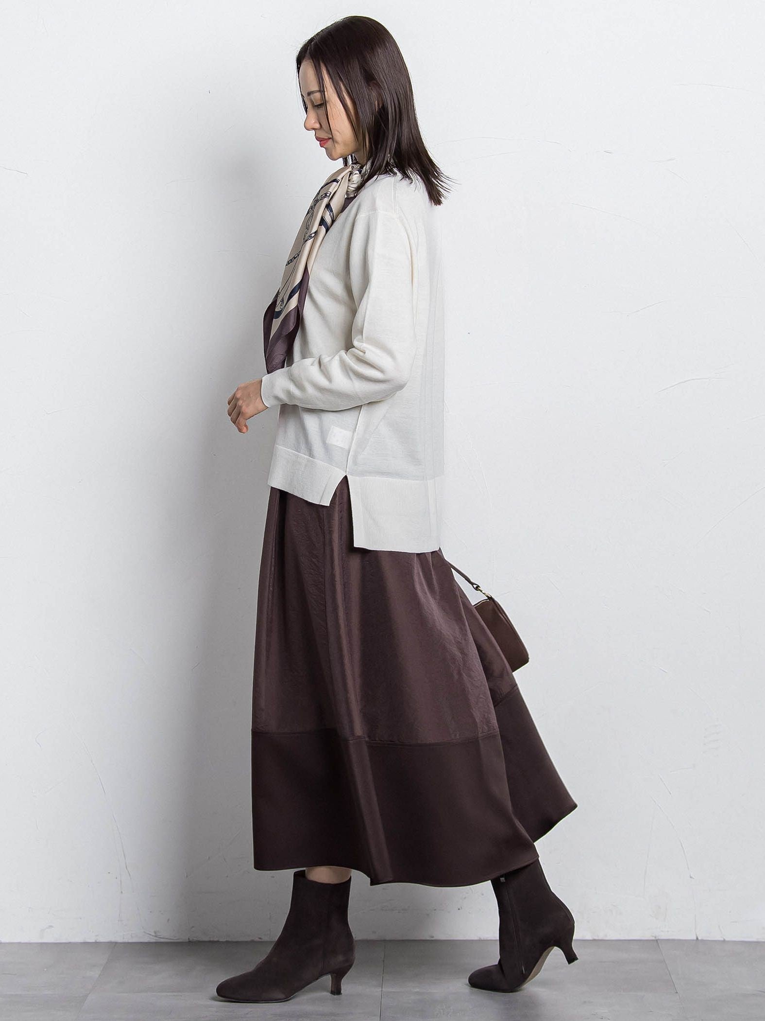 素材切り替えオーガンジースカート