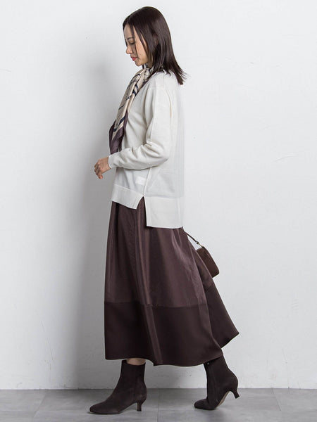 素材切り替えオーガンジースカート