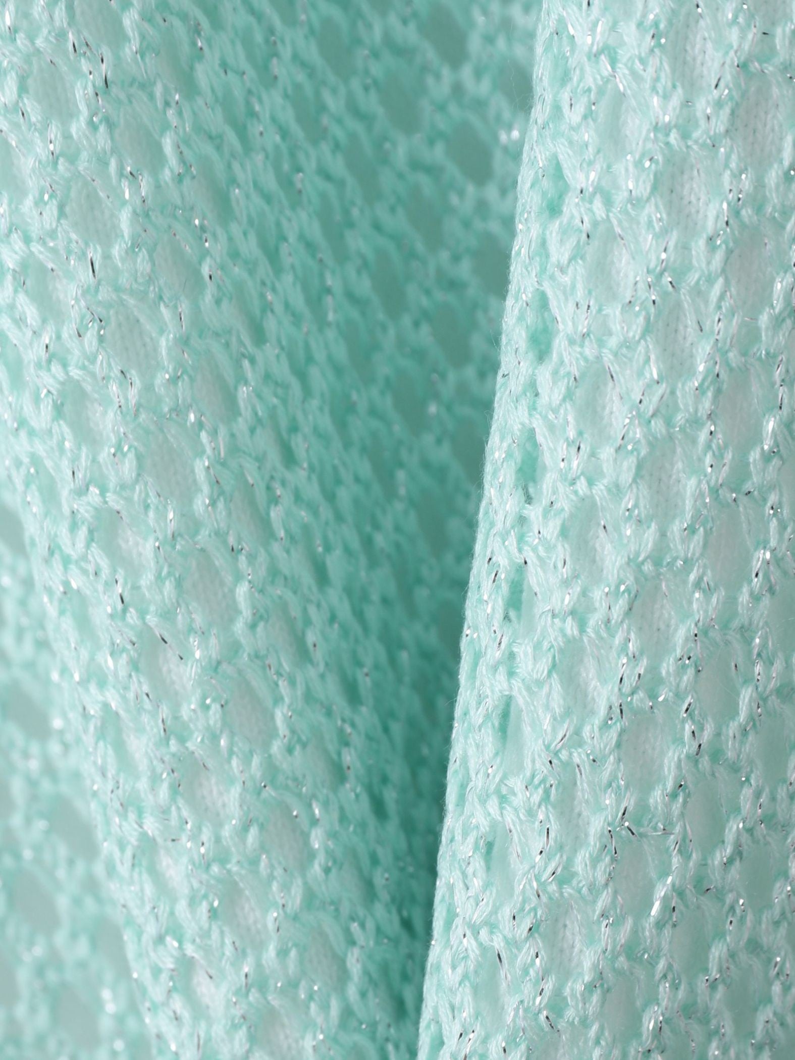 メッシュ柄レイヤードニット≪手洗い可能≫