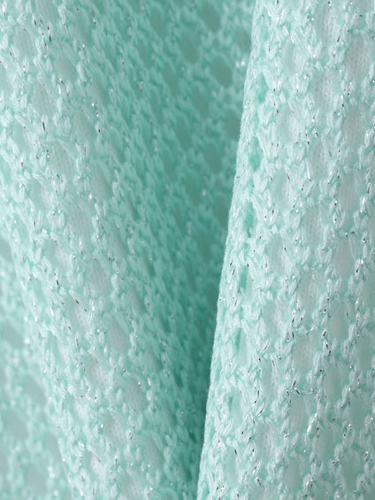 メッシュ柄レイヤードニット≪手洗い可能≫