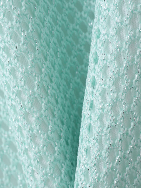 メッシュ柄レイヤードニット≪手洗い可能≫