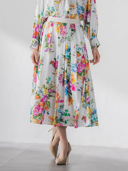 ビッグフラワーブーケスカート