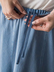 【40周年限定】カラーデニムセミフレアスカート