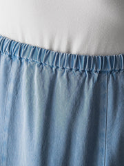 【40周年限定】カラーデニムセミフレアスカート