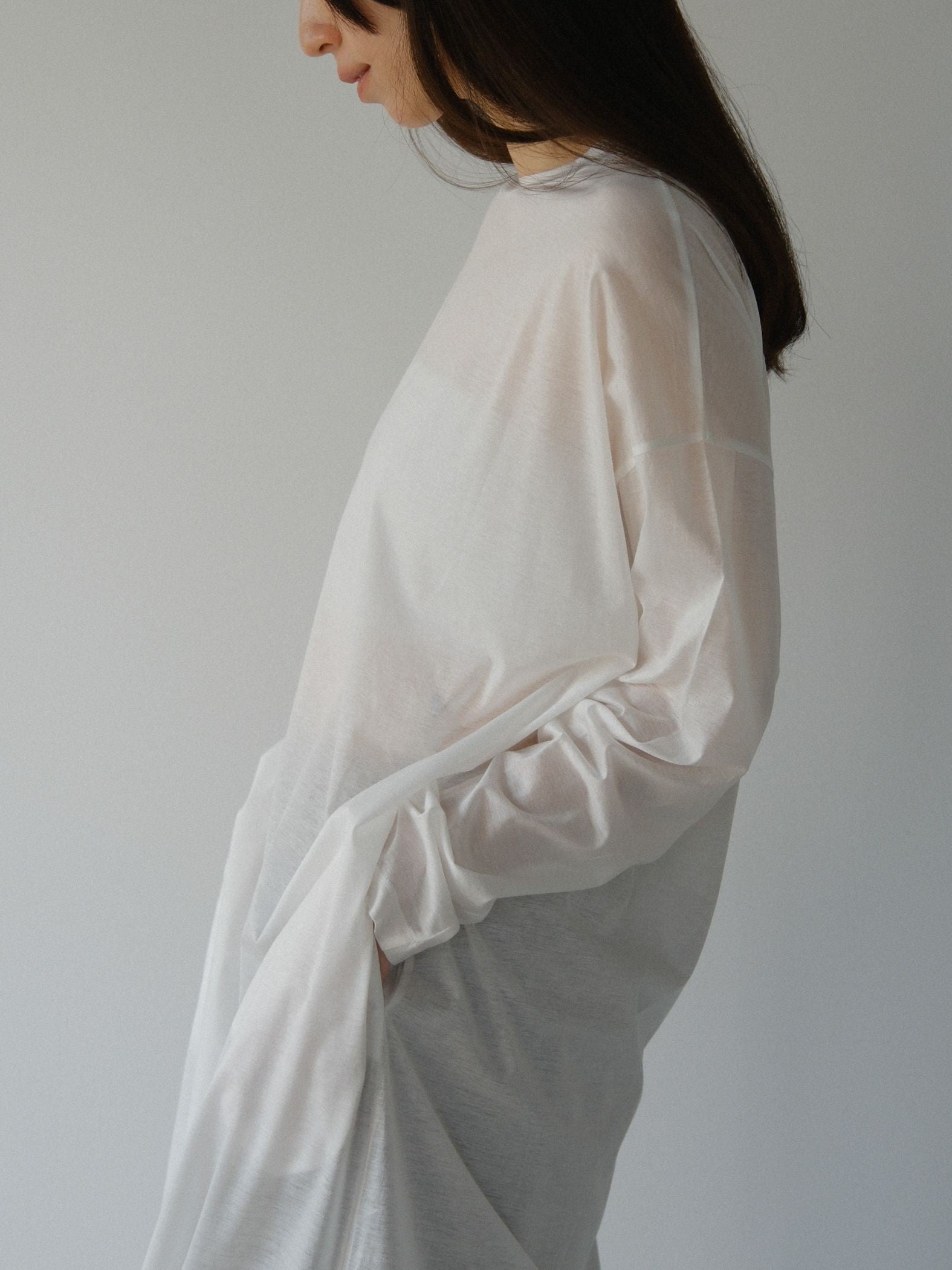 sheer long dress【日本製】