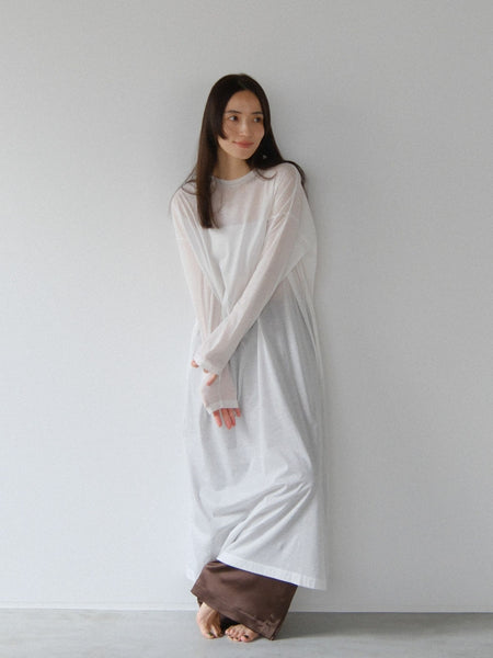 sheer long dress【日本製】