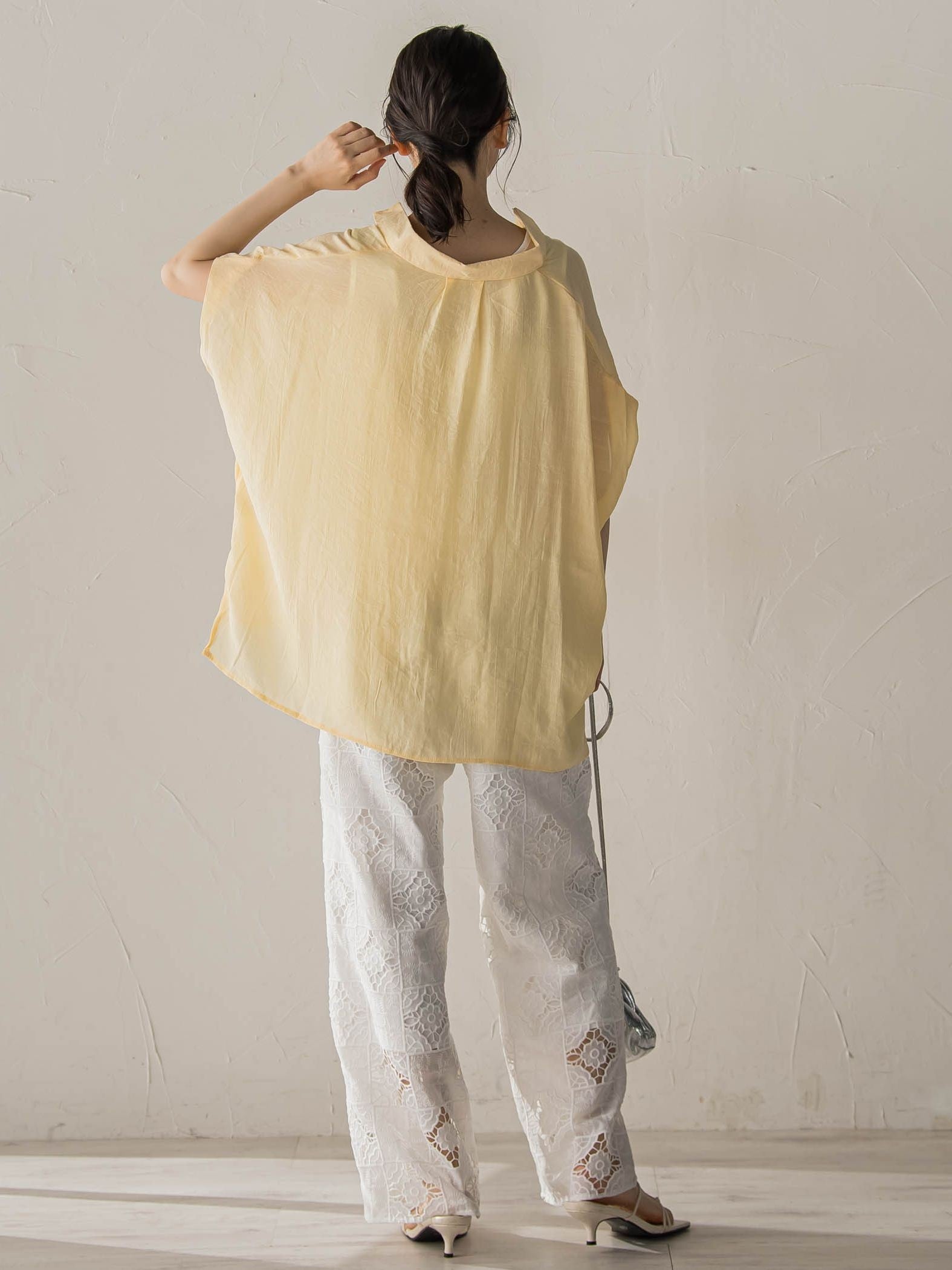 【WEB限定カラーあり】ドルマンブラウス+タンクSET