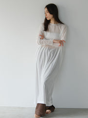 sheer long dress【日本製】