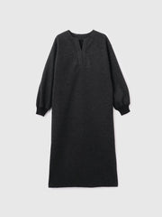 ソフトニットメルトンキーネックワンピース≪手洗い可能≫