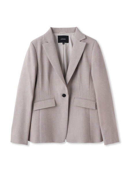 両面起毛テーラードジャケット≪洗える/セットアップ対応≫