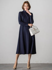 【WEB限定カラーあり/新色追加】ルミナリー圧縮スムースワンピース