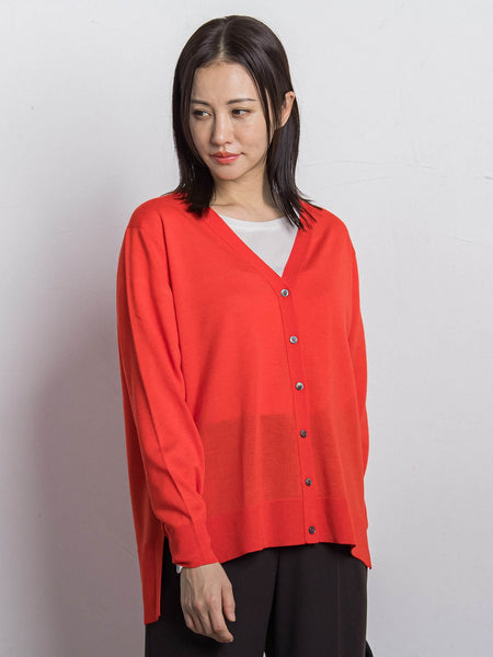 【WEB限定】ベーシックウールカーディガン≪洗える≫