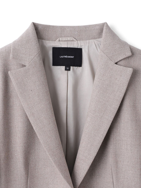 両面起毛テーラードジャケット≪洗える/セットアップ対応≫