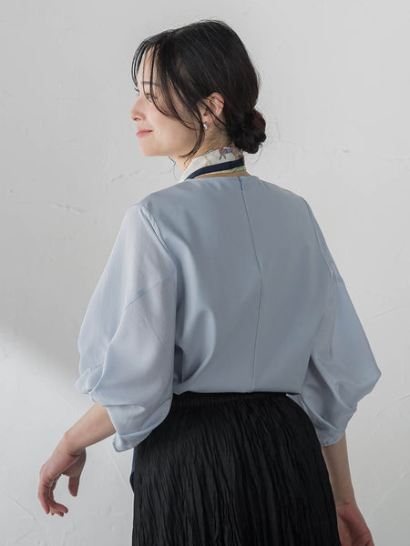 デザインスリーブプルオーバー