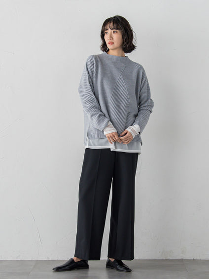 【WEB限定/大きいサイズ】”重ねるだけで格上げ”レイヤードインナー