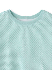 メッシュ柄レイヤードニット≪手洗い可能≫