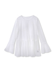 チュールドットチュニックプルオーバー≪洗濯機で洗える≫