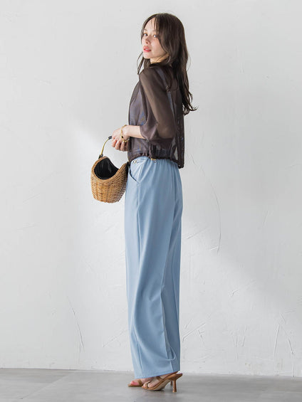 ストレートワイドパンツ
