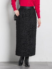 【コラボ商品】エディター東原妙子 × LAUTREAMONT /フェザージャガードタイトスカート