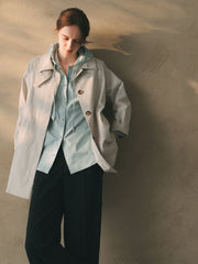 【大きいサイズ/カタログ掲載】タスランストレッチコート