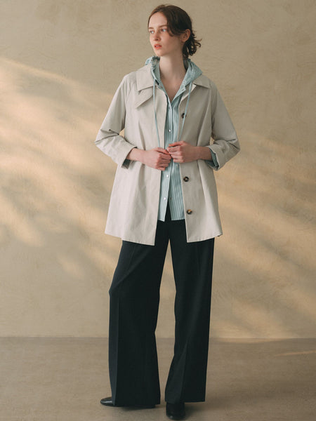 【大きいサイズ/カタログ掲載】タスランストレッチコート