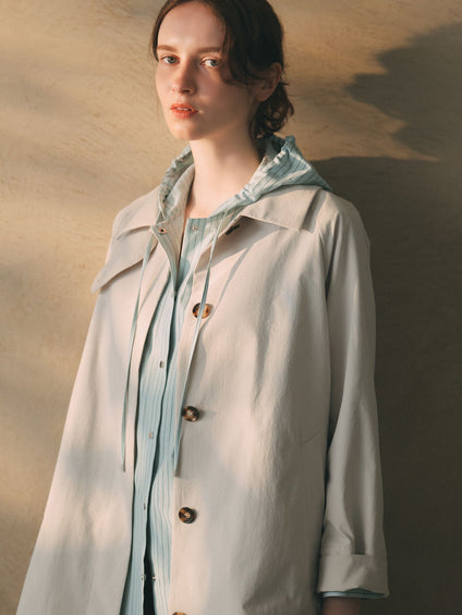 【大きいサイズ/カタログ掲載】タスランストレッチコート