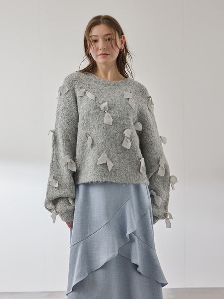 メニリボンブークレーニット≪手洗い可能≫