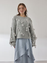 メニリボンブークレーニット≪手洗い可能≫