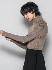 【WEB限定】プレーティングリブニットプルオーバー≪手洗い可能≫