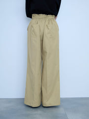 【大人の抜け感】ツイルチノワイドパンツ