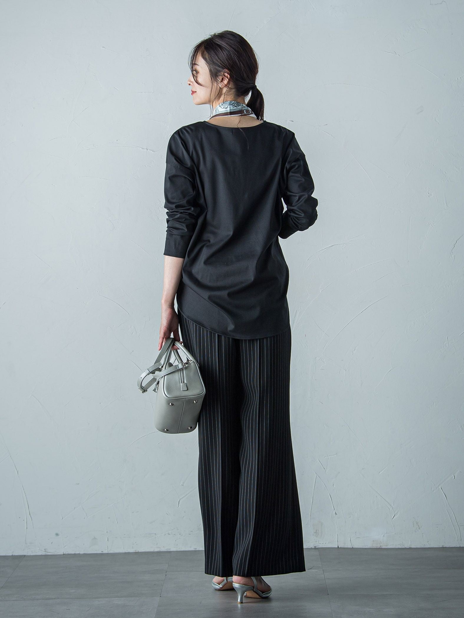 【WEB限定】汗じみ防止大人ロンT ≪3サイズ/洗える≫