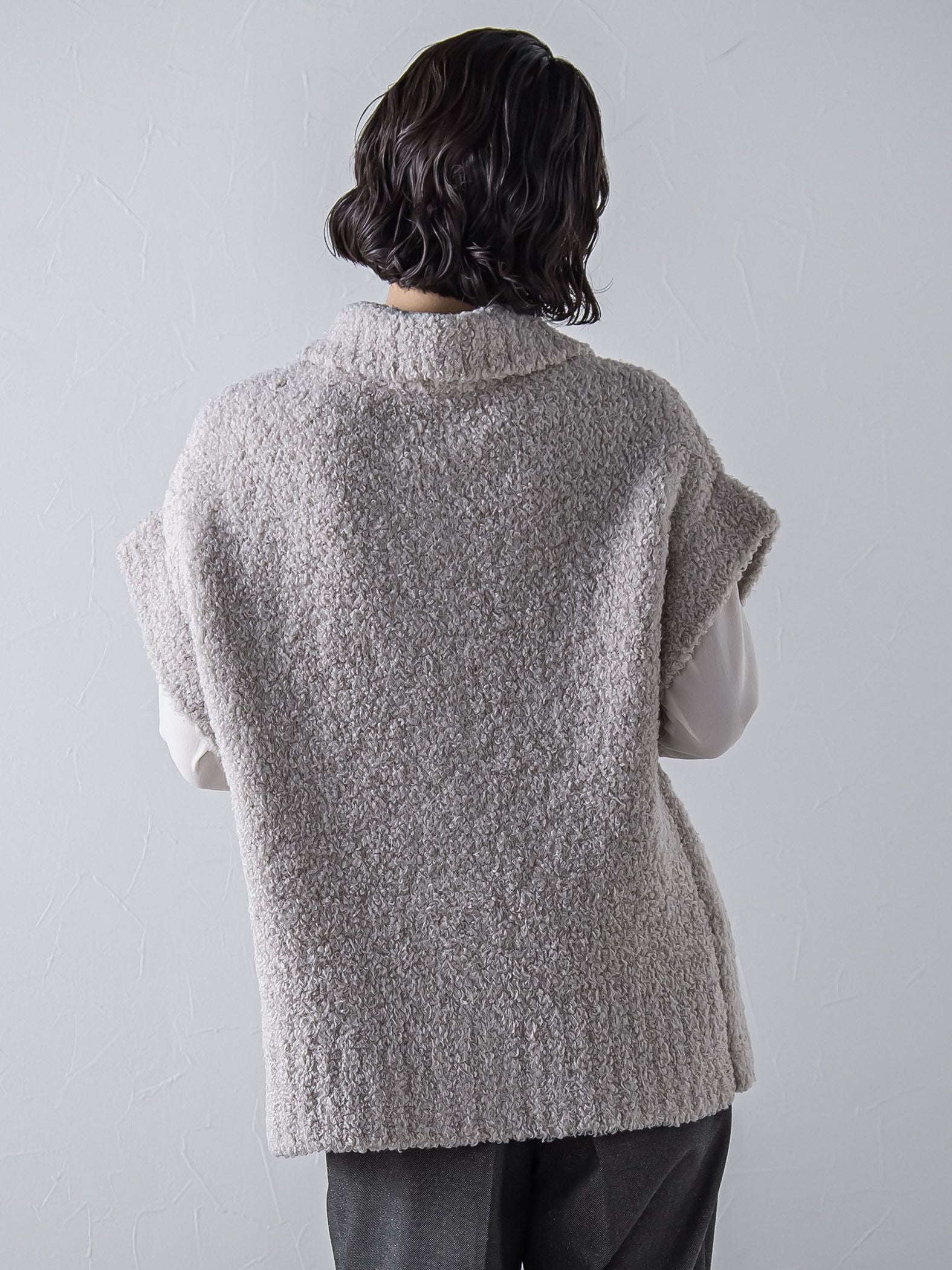 カーリングヤーンジップジレ≪手洗い可能≫