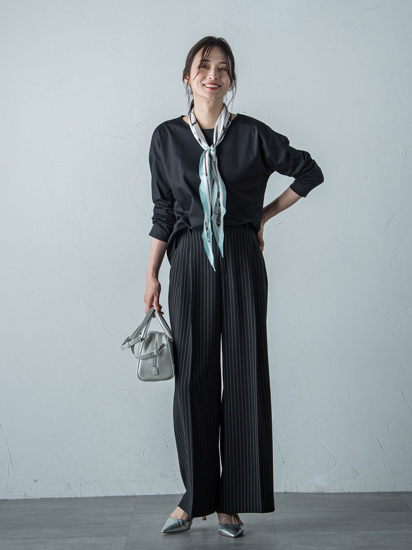 【WEB限定】汗じみ防止大人ロンT ≪3サイズ/洗える≫