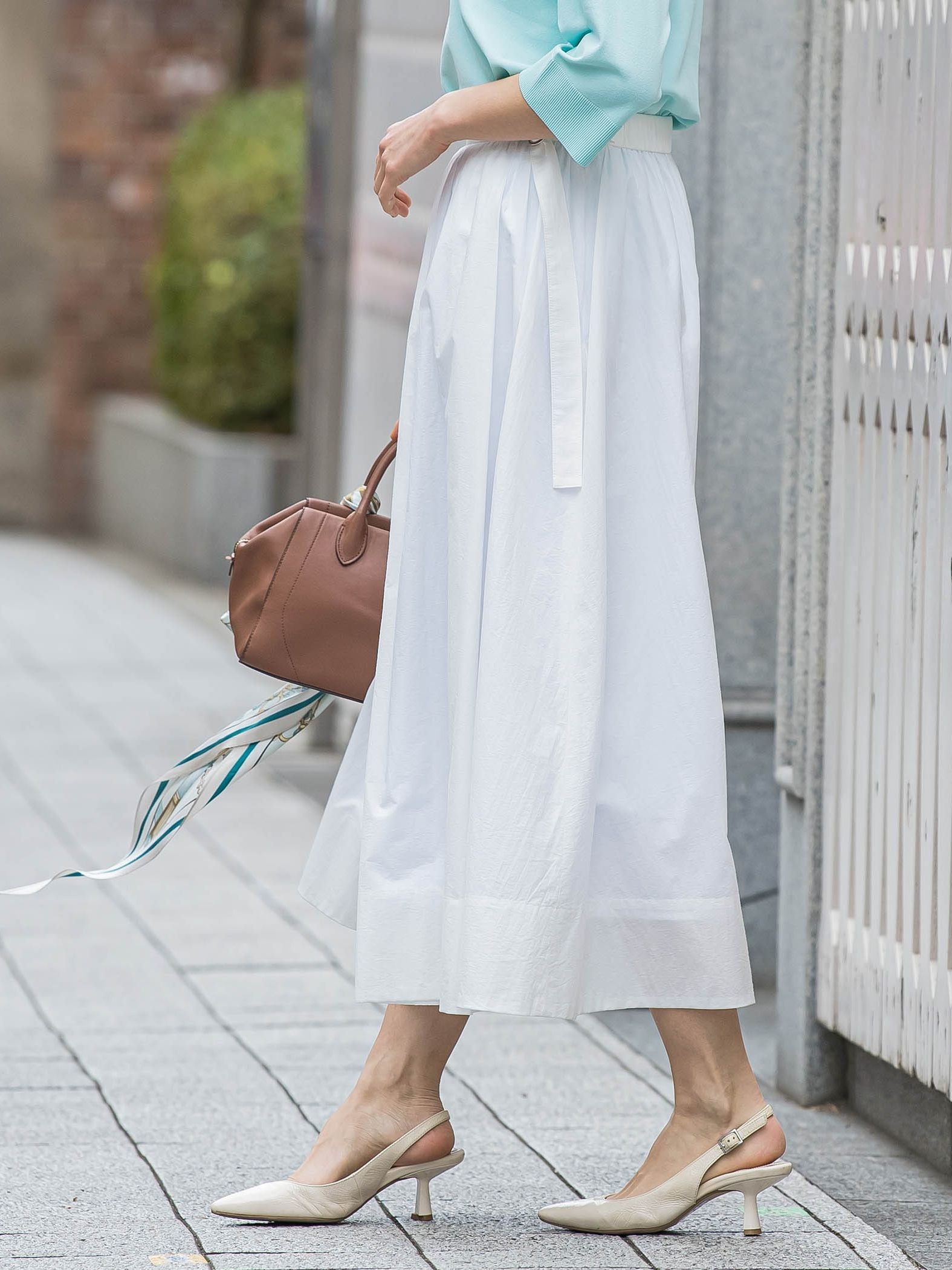 メンナイロンワッシャーブロードスカート