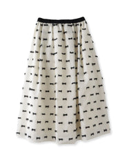 リボンジャガードスカート