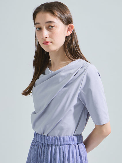 カットドレープTシャツ≪洗濯機で洗える≫