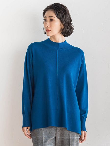 ファインウールハイネックニット