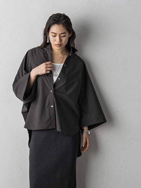 ワイドカフスドルマンシャツ≪洗濯機で洗える≫