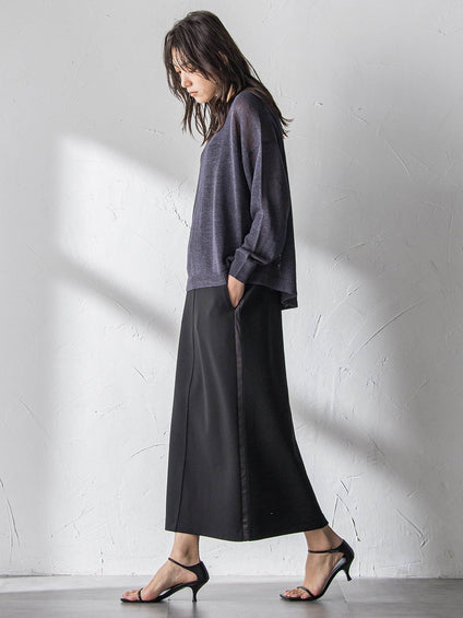 ペーパーブレンドルーズニットプルオーバー