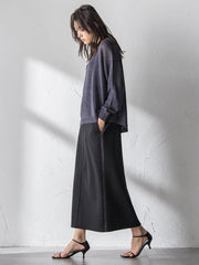 ペーパーブレンドルーズニットプルオーバー